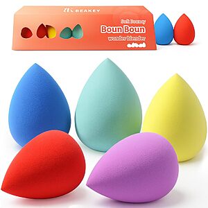 5-Pack BEAKEY Beauty Makeup Sponge Set $2.69 w/ S&S + Free Shipping w/ Prime or on $35+