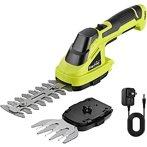 SnapFresh 7.2V 2-in-1 Cordless Handheld Grass Shear & Hedge Trimmer (Green or Pink) $14.99 + Free Shipping w/ Prime or on $35+