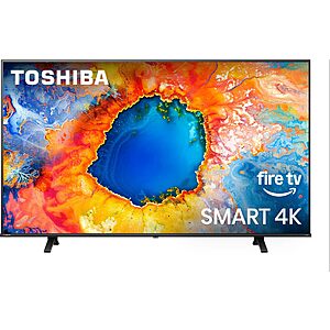TOSHIBA 50" Class C350 Series LED 4K UHD Smart Fire TV, Voice Remote with Alexa, Stream Live TV Without Cable $199.99