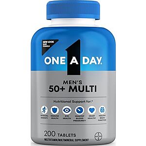 [SnS, AC] $4.79* | 200-ct One A Day Men’s 50+ Healthy Advantage Multivitamin at Amazon