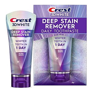 [AC] $4.99 | 2.1-Oz Crest 3DWhite Brilliance Deep Stain Remover Ultra White Toothpaste (Mint) at Amazon