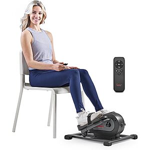 $112.00: Sunny Health & Fitness Smart Motorized Mini Elliptical Trainer w/Remote Control (SF-E324028)