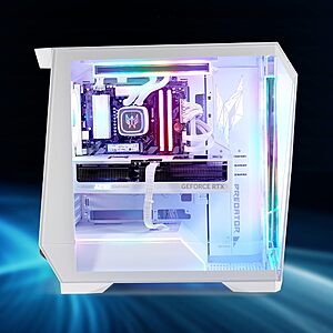 Acer Predator Orion 6000 Gaming Desktop | Intel Ultra 9 285K | NVIDIA RTX 5080 (1801 AI Tops) | 32GB DDR5 | 1TB Gen 4 SSD | Wi-Fi 7 | Win 11 Home | PO6-605-UR18W $2799