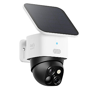 Cert. Refurb: eufy SoloCam S3 Solar Wireless Security Camera 360°PTZ 3K Dual-Cam Night Vision $80 + Free S&H