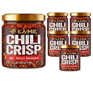 6-Count 6-Oz KA-ME Chili Crisp Spicy Sichuan Hot Sauce $13.10 ($2.18 Ea) + Free Shipping w/ Prime or on $35+