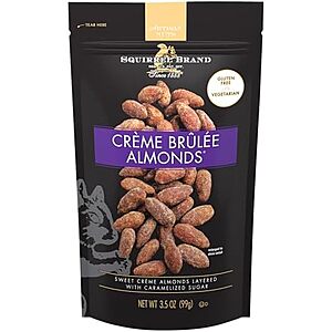 Squirrel Brand Crème Brulee Almonds, 3.5 oz | Gourmet Roasted Almonds With Caramelized Sugar, Gluten Free~$3.74 With S&S @ Amazon