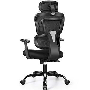 $109.79 FS Walmart by COOLHUT Ergonomic Office Chair, High Back Desk Chair, Breathable Mesh Computer Chair with Lumbar Support, Comfy Foam Cushion Home Office Chair, 300lbs,