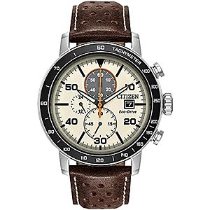 $189.01* | 44mm Citizen Men's Eco-Drive Weekender Brycen Chronograph Watch (2 Colors) at Amazon