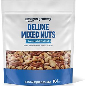 [SnS, AC] $15.01* | 44-Oz Amazon Grocery Deluxe Mixed Nuts (Roasted & Salted) at Amazon