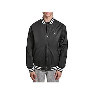 Champion Men Logo Striped-trim Varsity Jacket (4 Colors) $18.99