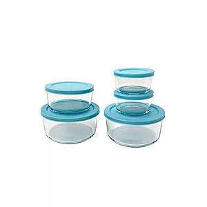 10-Piece Sedona Kitchen Borosilicate Glass Food Storage Container Set (Blue) $14.93 + Free Store Pickup at Macy's or Free Shipping on $39+