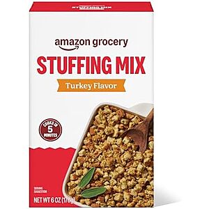 Amazon Grocery, Turkey Flavor Stuffing Mix, 6 Oz (Previously Amazon Fresh, Packaging May Vary)~$0.87 With S&S @ Amazon
