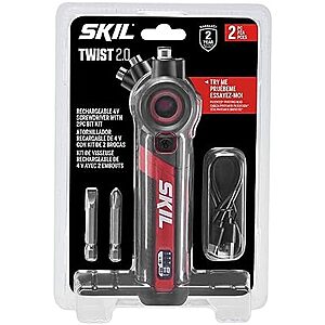 [AC] $21.65* | SKIL Twist 2.0 Rechargeable 4V Screwdriver w/ Pivoting Head at Amazon