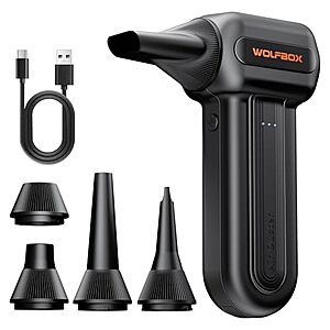 WOLFBOX MF60 Cordless Electric Air Duster w/ 3-Speed & 110,000 RPM $27.35 + Free Shipping w/ Prime or on $35+