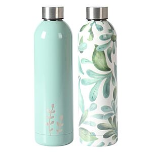 Bloomhouse Lush Forest 2 Pack 25 OZ Insulated Stianless Steel Thermal Water Bottle & Thermos - $16.09