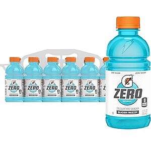 [SnS, AC] $5.64* | 12-Pk 12-Oz Gatorade Thirst Quencher Zero Sugar Sports Drink (Glacier Freeze) at Amazon