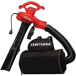 $61.98* | CRAFTSMAN 12-Amp Corded Electric 3-in-1 Leaf Blower, Vacuum & Mulcher (CMEBL7000) at Amazon