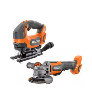 $149: RIDGID 18V Brushless Cordless 2-Tool Combo Kit with Jig Saw and Grinder (Tools Only) at HomeDepot
