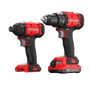 $79: CRAFTSMAN V20 20-volt 2 -Tool Power Tool Combo Kit ( Batteries and Charger Included ) | CMCK201D1 at Lowe's, FS