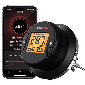 $27.98: ThermoPro Universal Digital Square App-Connected Grill Thermometer | TP938W at Lowe's, FS
