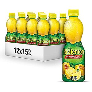 $12.15* | 12-Pack 15-Oz ReaLemon 100% Lemon Juice at Amazon ($1.01 each)