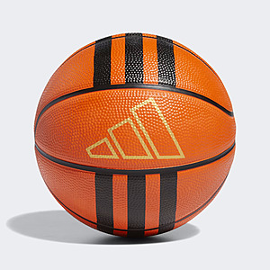 Adidas 3-Stripes Rubber Mini Basketball (Basketball Natural / Black / Metallic Gold) $7.20 + Free Shipping