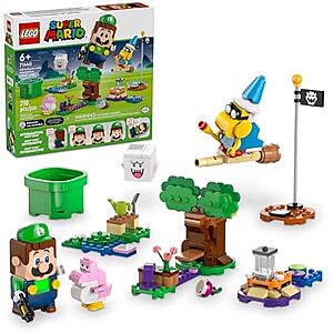 $37.99 | 210-Piece LEGO Super Mario: Starter Course - Adventures with Interactive LEGO Luigi (71440, 2024) at Amazon
