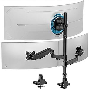 PUTORSEN Triple Monitor Mount w/ Gas Spring Arms (up to 49") $75.99 + Free Shipping