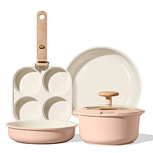 Carote 6pc Ceramic Nonstick Detachable Cookware Set (3 Colors) $38.49