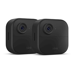 Blink Outdoor 4 (4th gen Refurb) Wireless smart security camera, two-year battery, 1080p HD day and infrared night live view – 2 camera system $30.09 after 30% Coupon