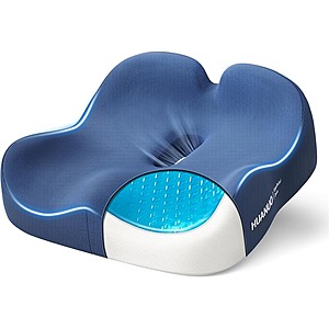 HUANUO Ergonomic Memory Foam Cooling Gel Seat Cushion for Hip Support $15 + FS w/ Prime or orders $35+