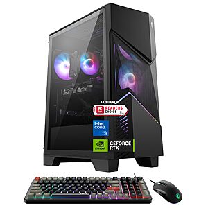msi Codex R2 Gaming Desktop PC | NVIDIA RTX 5070 12GB | Intel  i5-14400F | 32GB DDR5 RAM | 1TB NVMe SSD | Air Cooling | Wi-Fi 6E | Win 11 Home $1649