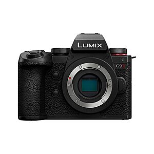 Panasonic LUMIX G9II Micro Four Thirds Camera, 25.2MP Sensor with Phase Hybrid AF, Black or Black-9 $1497.99