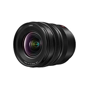 Panasonic Lumix S Pro 16-35mm F4 Wide Zoom Lens, Full-Frame L Mount, Dust/Splash/Freeze-Resistant for Lumix S Series Mirrorless Cameras - S-R1635 (USA) $1147.99