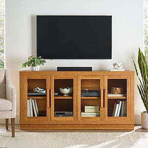 Better Homes & Gardens Ezra TV Stand for TV's up to 70", Light Honey finish $127 + Free S&H at Walmart