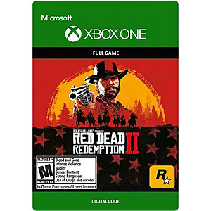 Red Dead Redemption 2 Xbox One (Standard Edition, Digital Code), $13.99, or $3.99 with Paze