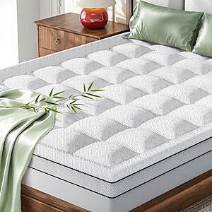 3" Qocismile Bamboo Viscose Shredded Memory Foam Pillow Top Mattress Topper $20.99 (Twin), $21.93 (Queen) & More + Free Shipping w/ Prime or on $35+