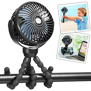 snawowo 5200mAh Mini Portable Handheld Baby Stroller Fan $11.37 + Free Shipping w/ Prime or on $35+
