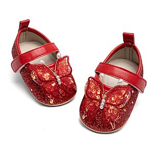 Baby Girls Mary Jane Flats Non Slip Soft Sole Bowknot Princess Toddler Dress Shoe $3.24 @ Amazon + FS w/ Prime
