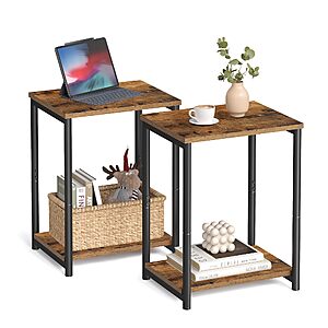 $23.99: VASAGLE Side Tables Set of 2, Small End Table, Nightstand (ULET272B01)