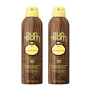 [S&S] $21.14: 2-Pack Sun Bum Original SPF 30 Broad Spectrum Body Sunscreen Spray - 6 oz