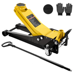 VEVOR 3-Ton Low Profile Floor Jack w/ Dual Pistons & SUV Adapter $122.91 Shipped