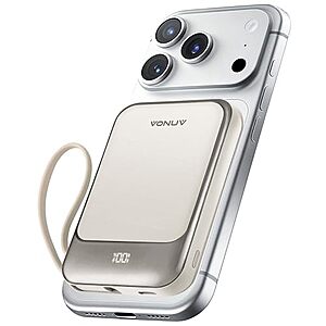 10000mAh Magnetic Wireless Vonuv Power Bank w/ 22.5W PD Fast Charging (3 color choices) $14.61 + Free Shipping w/ Prime or on $35+