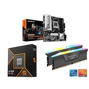 Ryzen 9600X CPU + GIGABYTE B650M GAMING PLUS WIFI MB  + 16GB CORSAIR Vengeance RGB RAM + 240mm Cooler Master Elite AIO Cooler $520 + Free Shipping
