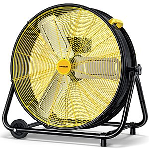 [Prime] 27" VAGKRI 360° Tilt Industrial High Velocity 3-Speed Drum Fan $84.99 + Free Shipping