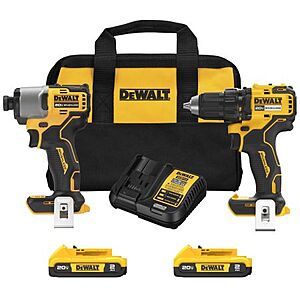 DEWALT Brushless Cordless Drill/Driver & Impact Driver Multi-Tool Kit, 20V MAX, DCK227D2 $139.99