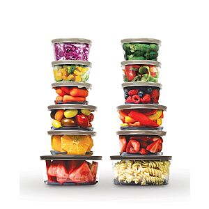 24-Piece Art & Cook Glass Food Storage Container Set (Taupe or Light Blue) $24.99 + Free Store Pickup at Macy's or Free Shipping on $39+