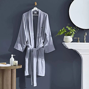 Clean Design Home Cotton Terry Bath Robe (Grey & White ) $10 + Free Shipping w/ Target Circle 360 membership or on orders $35+