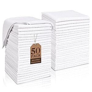 50-Count TEAWOO Microfiber Washcloths (White) $9.99 + Free Shipping w/ Prime or on orders $35+