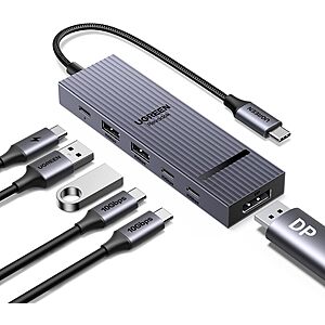 UGREEN Revodok Pro 6 in 1 USB-C Hub to DisplayPort 4K 60Hz, 100W PD $19.94 + Free Shipping w/ Prime